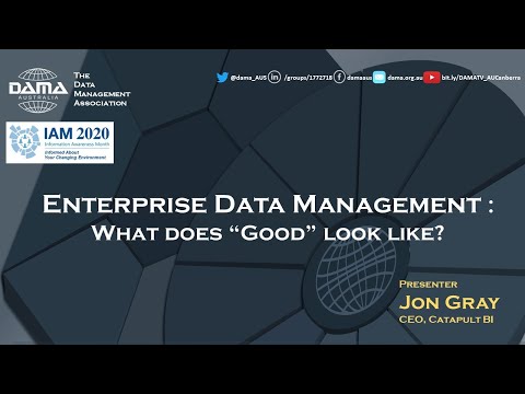 Enterprise Data Management: What does good look like?