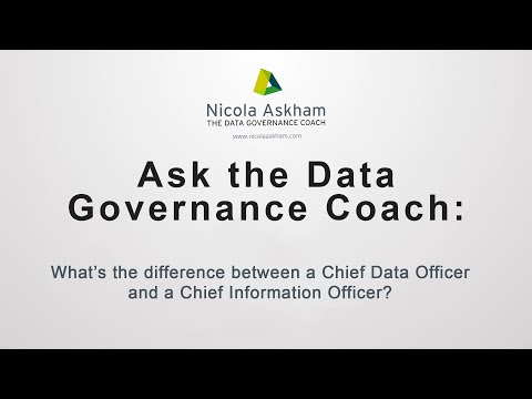 What&#039;s the difference between a Chief Data Officer and a Chief Information Officer?